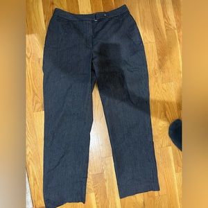 Ann Taylor blue striped slacks